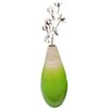 Uniquewise Contemporary Bamboo Floor Flower Vase Tear Drop Design for Dining, Living Room, Entryway Decoration QI004271.M